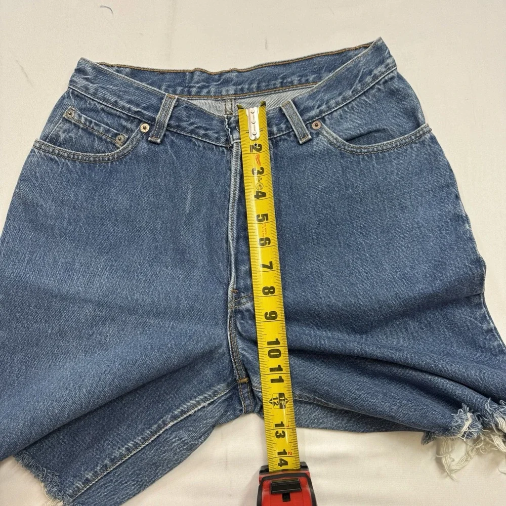 Vintage VTG Levi's 501 90s Shorts Fits 27x9 Made in USA Denim Cut Off‎ Jorts